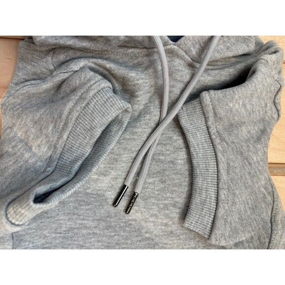 Reebok Dog Pullover Hoodie Gray Fleece Dog Sweater, LARGE - Picture 9 of 10